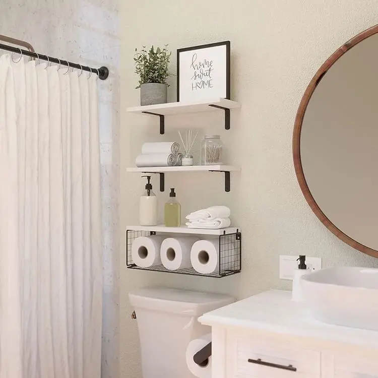 Bathroom Floating Shelves