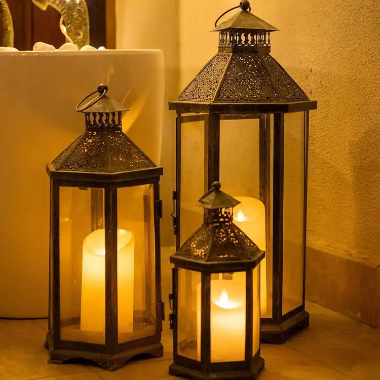 Decorative garden Candle & Holders