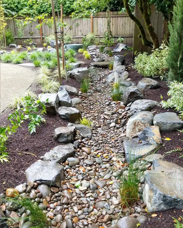 Decorative garden rocks or pebbles