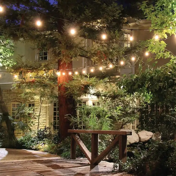 Outdoor string lights