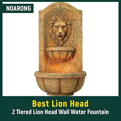 Best Outdoor Lion Head Wall Fountain