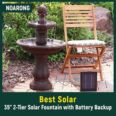 Best Tiered Water Fountain with Battery Backup